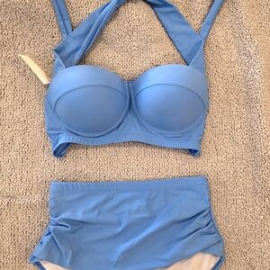 Blue Women's Swimwear Set